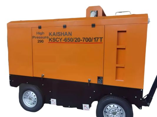 Compresor de aire de tornillo móvil de 0,5-2,5Mpa para el sector industrial diesel/eléctrico