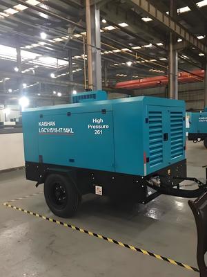 Compresor de aire de tornillo móvil de 0,5-2,5Mpa Diesel / eléctrico de 50-400 CV
