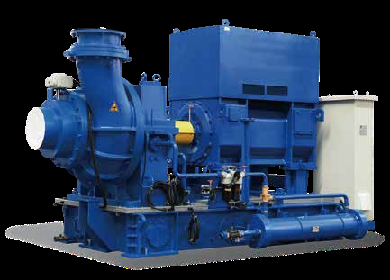 Compresor centrífugo eléctrico de una etapa 0-1.7 barg 40-800 m³/min