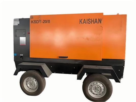 Compresores de aire móviles de bajo ruido para uso industrial pesado