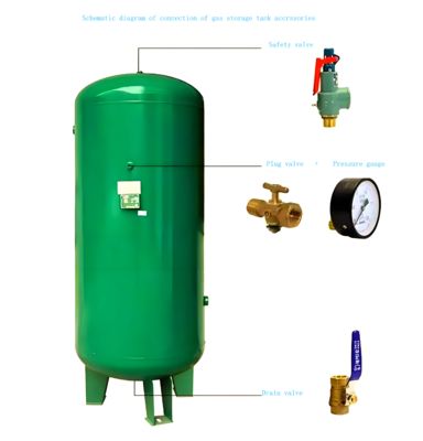Tanque de almacenamiento de gas con una capacidad de 0,3-100 m3